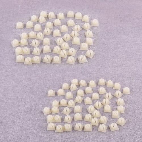 4755299 100Pcs 3907444 A11719 A8435 Bumper License Plate Nut Bracket Clip 1/4" (#14) Screw Grommet Fit for GM Chevrolet Auveco