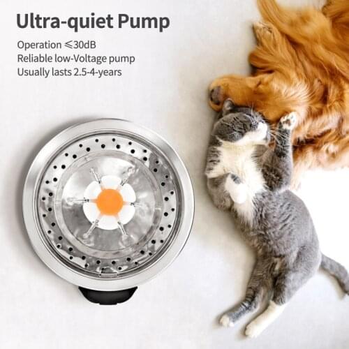 Automatic Cat Fountain Cat Feeder Drink Filter LED Dog Drinking Fountain Water Circulation Drinking Water Dispenser For Cat Dog