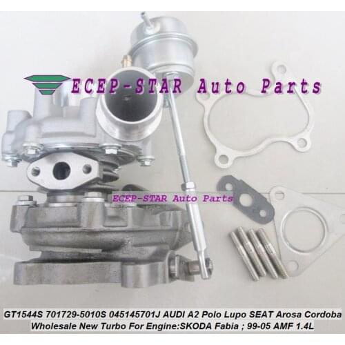 Free Ship GT1544S 701729-5010S 701729 Turbo For AUDI A2 For Volkswagen VW Polo 3 Lupo For SEAT Arosa Ibiza 3 SKODA Fabia AMF 1.4