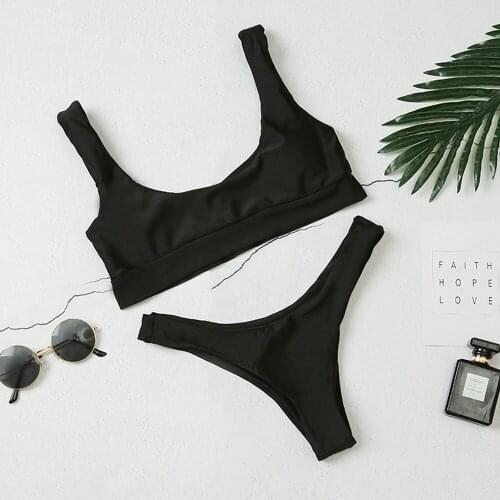 Bikini 2020 Swimwear Women Bikini colaless Swimsuit Sexy Thong Bikinis Set Bathing Suit Beachwear mini bikini