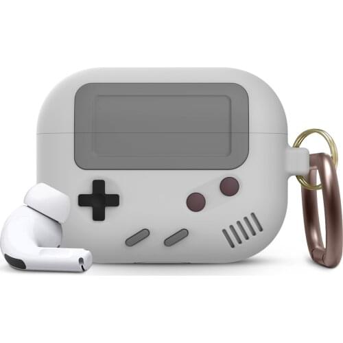 AirPods Pro 1 2 Case Fashion Retro Game Earphone Case for Airpods Pro 1 2 Cute 3D Gameboy Silicone Headphone Cover Keychain