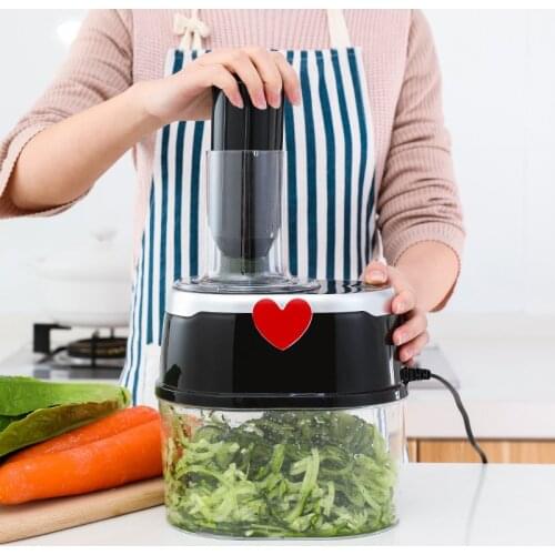 Electric Multifunctional Vegetable Cutter Stainless Steel Chopper Blades Kitchen Tool Spiral Vegetable Cutter Salad Maker