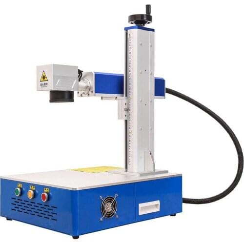 LCSPEAR 50W Raycus fiber laser marking machine 300*300mm laser marking machine marking metal with rotary
