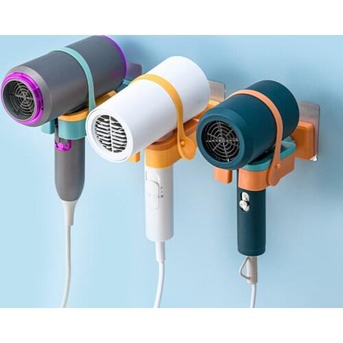 Bathroom Punch-free Wall-mounted Hair Dryer Rack Toilet Hair Dryer Storage Racks Hair Dryer Rack For Hairdryer Shelf Holder