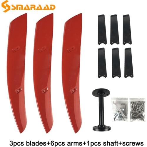 New 1m/1.3m Fiberglass Windmill Blade 300w 600w Vertical Axis Wind Turbine Generator Blades 24v 48v For DIY Wind Energy Project