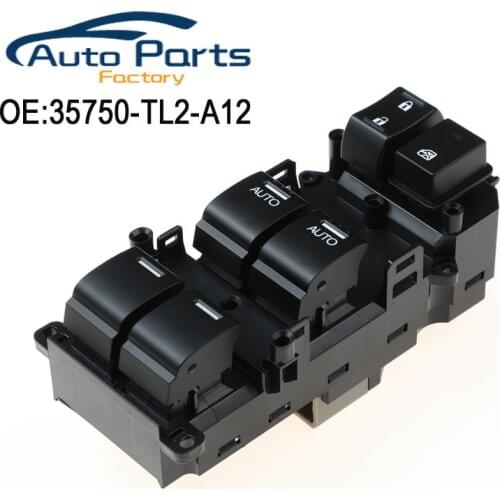 New High Quality Master Power Window Door Switch For 2009-2014 Acura TSX 35750-TL2-A12 35750TL2A12