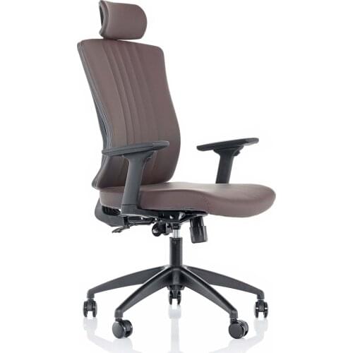 Space Office Executive Chair with Tetra-Plastic-Brown
