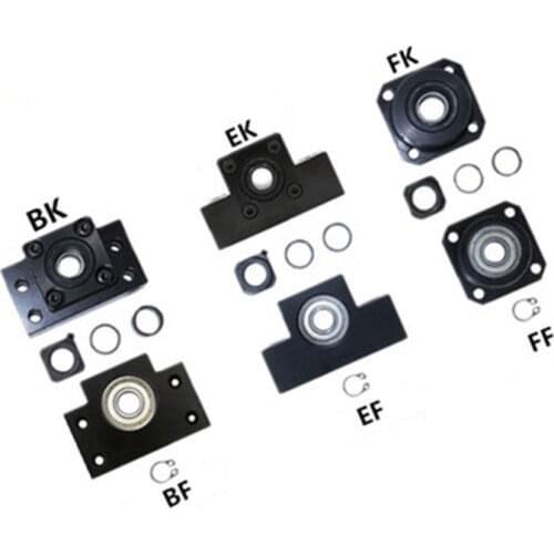 Ballscrew support BK/BF20 EK/EF20 FK/FF20 Used for SFU2505 SFU2510 SFE2525 DFU2505 ball screw end support cnc z axis part