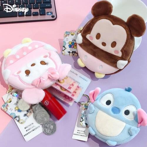 Minnie Mickey Plush Coin Purse Cute Cartoon Pooh Bear Fashion Childrens Pendant Accessories Anime Coin Purse