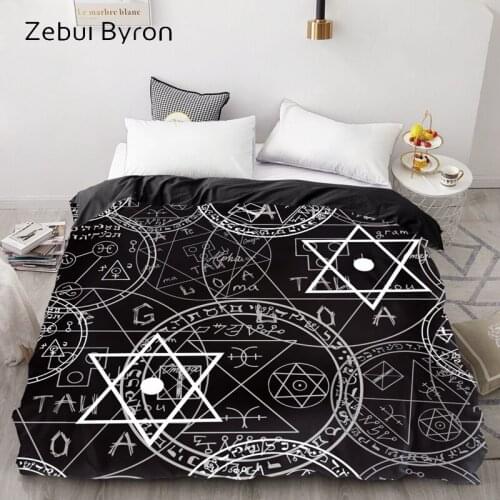 3D Print Duvet Cover Custom ,Comforter/Quilt/Blanket case Queen/King/220x240/200x200 Bedding magical inscriptions,drop ship