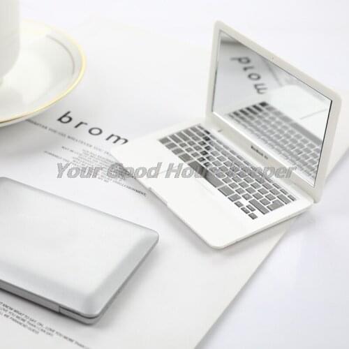 Portable Creative Mirror Mini Makeup Mirror Notebook Macbook Computer Mirror Mirror Personalized Portable Mini Makeup Mirror