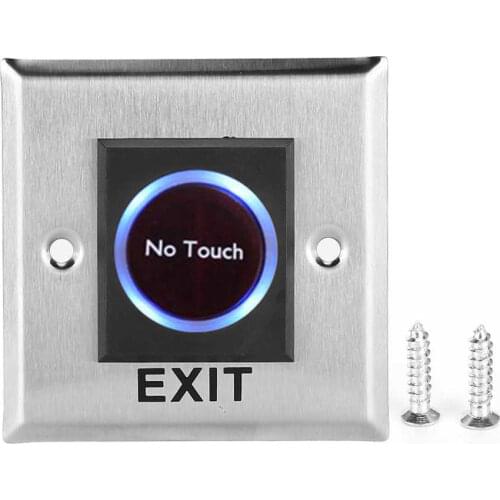Door access control Infrared Sensor Switch Contactless No Touch Door Exit Button with Backlight for Access Control