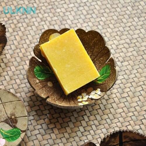 Shell Soap Holder Wooden Spa Rack Bathroom Soap Dish Creative Household Goods Handmade Painting Random Color