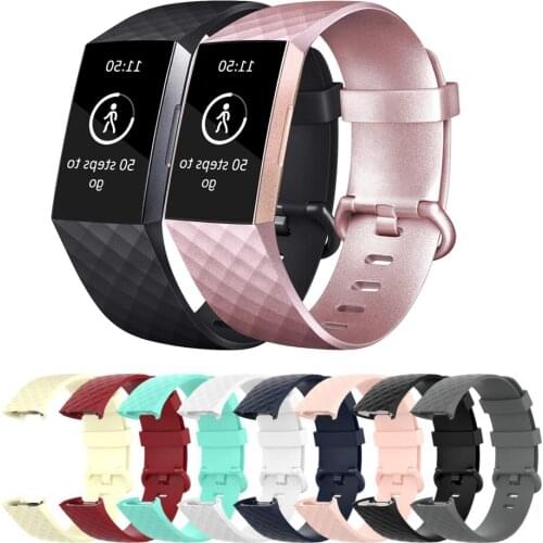 Silicone strap for Fitbit Charge 4 band Replacement watchband Charge4 SmartWatch Sport soft Bracelet Fitbit Charge 3 SE band
