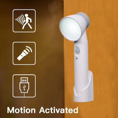 LED Motion Sensor Wireless Portable Night Light Bedroom Decor Lamp Intelligent Wall Lamp Staircase Closet Room Kitchen Lighting