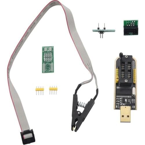 SOP8 SOIC8 Test Clip for EEPROM 25CXX / 24CXX with CH341A 24 25 Series EEPROM Flash Bios USB Programmer