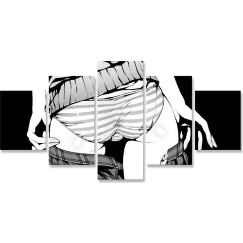 Panties Skirt 5 Panel Canvas Painting Home Decor Modular Picture Modern Printed Poster For Living Room Wall Art