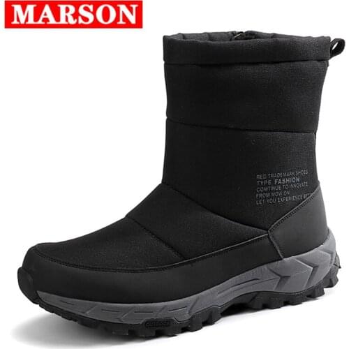Winter New Thick Couple Snow Boots Plus Velvet Warm Side Zipper Outdoor Casual Short Boots Cold Resistance Men Cotton Shoes