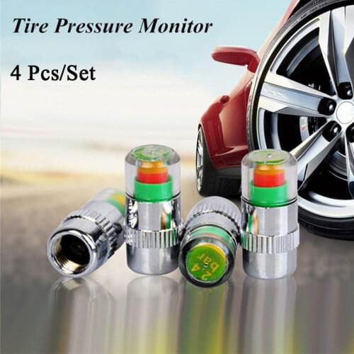 Car Wheels Tire Cap Pressure Monitor Valve Stem Sensor Indicator Outdoor Diagnostic Repair Auto Tools Accessories Parts 1/4 Pcs