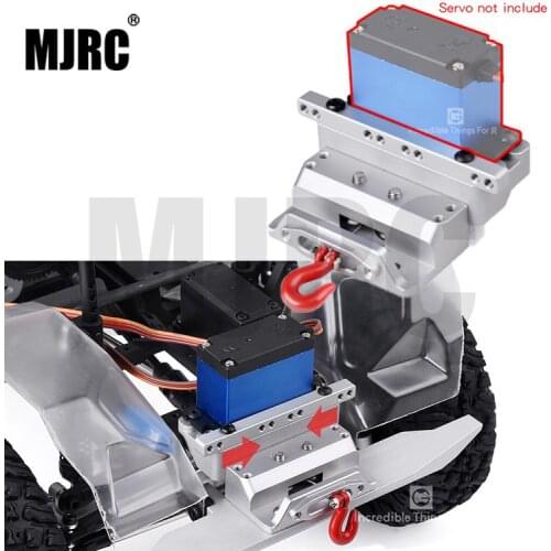 1Set Aluminum Alloy VP VS4 Servo Front Bracket Kit Multifunctional Rudder Steering Gear Holder Built-in Winch f RC Model Car Acc