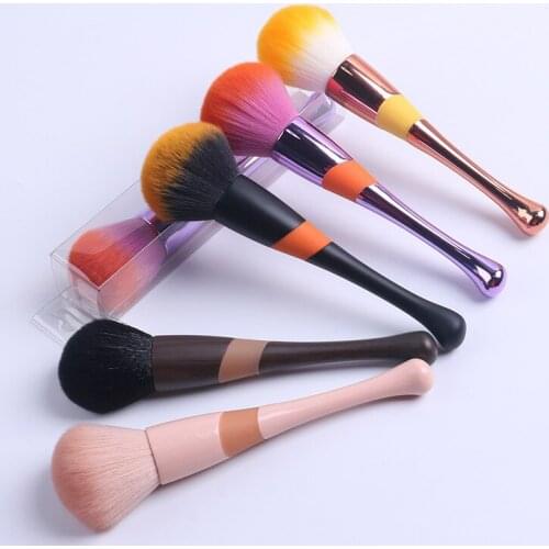 1pc Long Handle Nail Art Soft Dust Brush Acrylic UV Gel Powder Removal Cleaning Brush Manicure Nail Salon Supplies and Tools