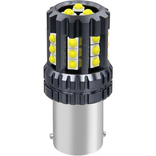 1PCS New 1156 P21W 7506 BA15S Super Bright LED Auto Brake Bulbs Backup Reverse Lamps Car Daytime Running Lights Red White Yellow