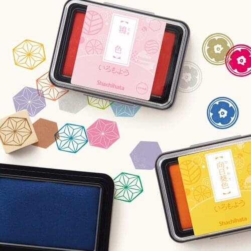 1pc Japanese Original Shachihata Stamp Pad Inkpad Printing Color Pigment Ink Pad Pigment Making Greeting Cards Scrapbook