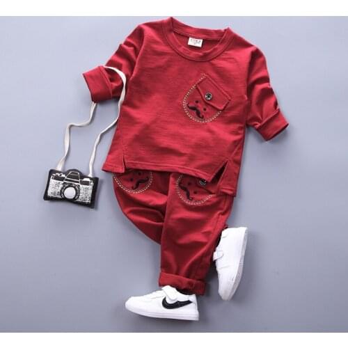 2017 Spring / Autumn new baby clothing set 100% cotton long-sleeved t-shirt + pants 2 pcs 0-3 year Baby boy girs clothing sets