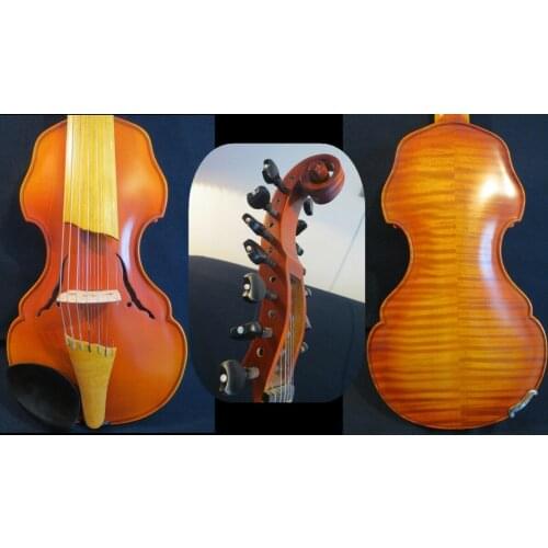 Baroque style SONG Brand profession master 7*7 string 14" Viola d'Amore #13942