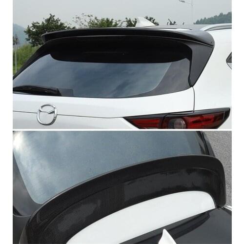 CEYUSOT FOR Mazda CX-5 Roof Spoiler Real Carbon Fiber Wing Tail CX5 Car Rear Window Decorative Accessories Spoiler Special 2017