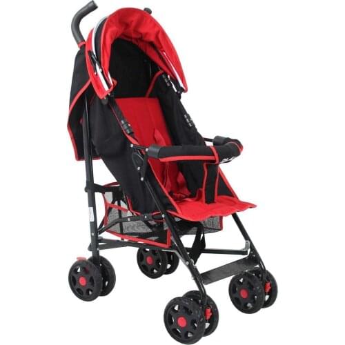 Cane Baby Stroller Red Black