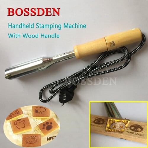 BOSSDEN Electric Soldering Iron Leather Cake Wood Peel Meat Hot Stamping Machine Brass Logo bronzing Emboss Brand Printing Tool