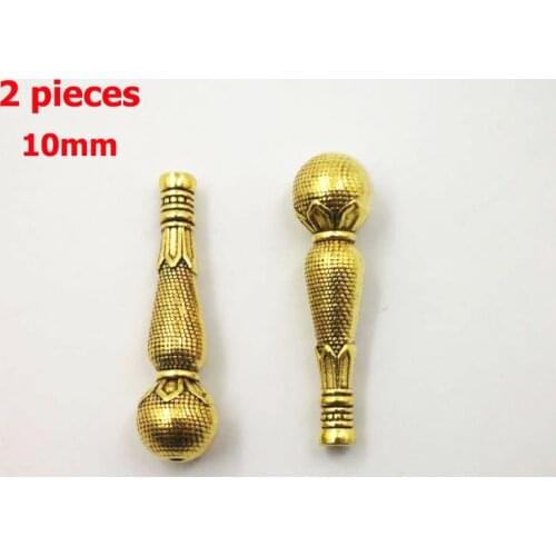 Gold 10mm EMAMU For Making prayer beads Tasbih minaret beads 10mm accessories Misbaha Metal fittings