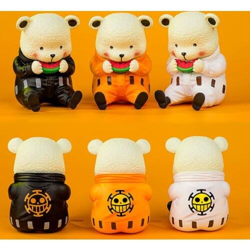 Anime Model Figurine toys Polar bear Bepo Figure PVC Action Anime Doll Model Toy Japan anime figure gift