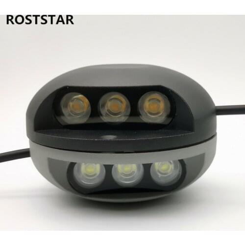 Hot sale Round Outdoor Waterproof Buried Lamp Step Lights Landscape Lights Surface Mounted Turtle Shell Lights AC85~265V/DC12V