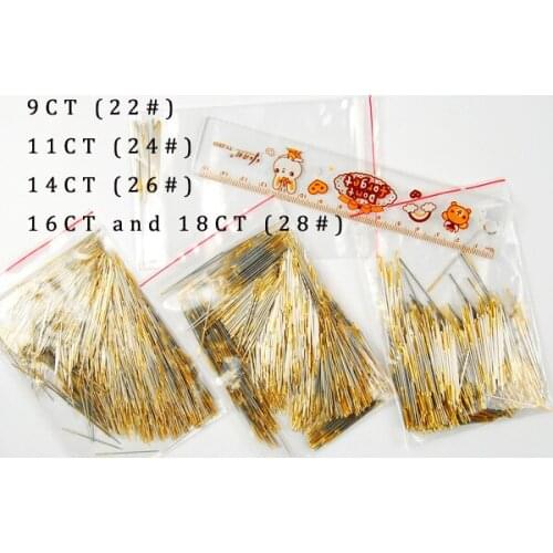 ONEROOM wholesale accessories for cross stitch needles, embroidery needles 28# 26# 24# 22# 18CT 16CT 14CT 11CT 9CT