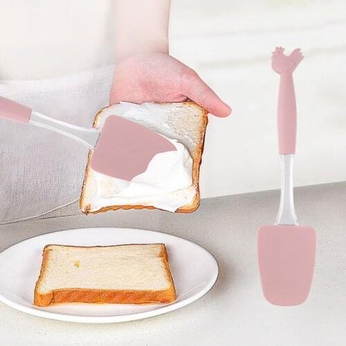 Chicken Decor Oil Brush Food Grade Silicone Spatula Brush Portable Spatula Baking Oil Brush Cake Baking Tools Non-Stick Spatula