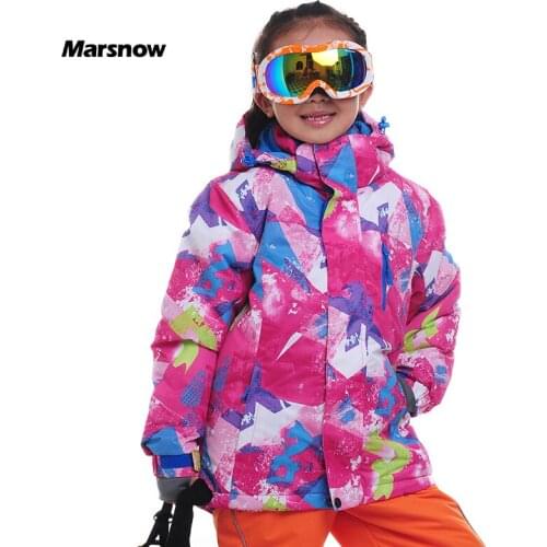 Marsnow Brand Winter Boys and Girls Children Ski Jackets Outdoor Snowboarding Waterproof Hiking Skiing Windproof Coat Jackets