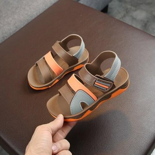 MHYONS Boy Sandals Kids Boys Sandals Summer 2020 Boys Shoes Baby Childrens Sandals Childrens Non-slip Sandals Size 26-35 AC85