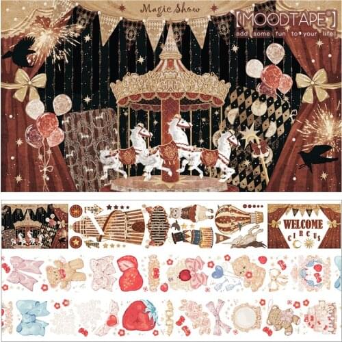 Moodtape washi tape PET background sticker pack Scrapbooking Album diy handmade decoration sticker masking tape641667821272