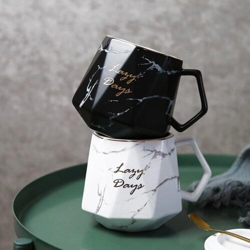 Marble Ceramics Mug Coffee Cup Nordic Creative Modern Water Cup Office Home Coffee Mug Tea Cup Wedding Party Kitchen Accessories