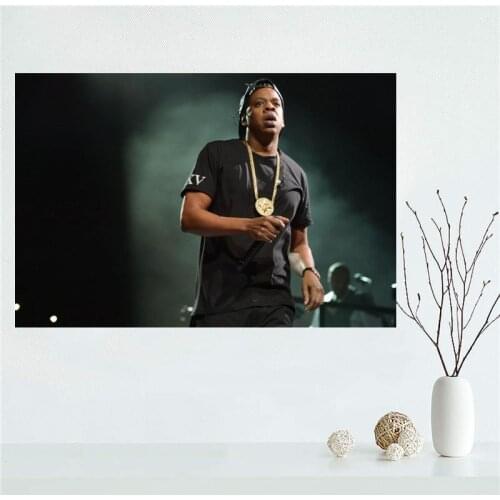 New arrival Custom Jay-z Canvas Painting Poster Home Decor Cloth Fabric Wall Art Poster for Living Room