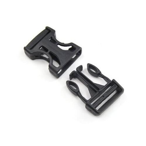 New 6 pcs 1'' Plastic Side Release Buckles Black, 25mm