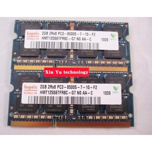 Lifetime warranty For hynix DDR3 2GB 4GB 1066MHz PC3-8500S Original authentic DDR 3 2G notebook memory Laptop RAM 204PIN SODIMM
