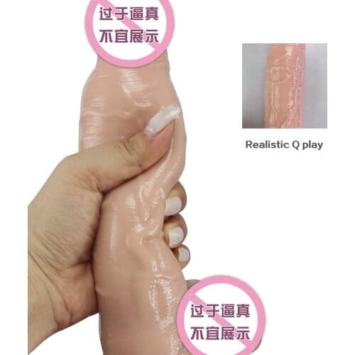 Skin Feeling Realistic Dildo Soft Material Big Dildo With Suction Cup Sex Toys for Women Masturbation Reusable Penis Sleeve 18