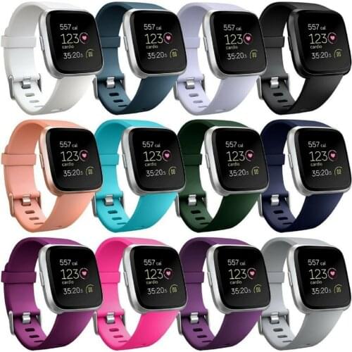 Coolaxy Strap For Fitbit Versa Band Smart Watch Wrist Bracelet Band For Fitbit Versa Lite Strap Silicone Replacement For Fit Bit