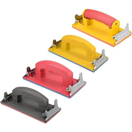 Uxcell Hand Sander with Sponge Handle Hand Sanding Manual Sandpaper Holder for 9 x3.6“ Sand Paper hand sanding contoured