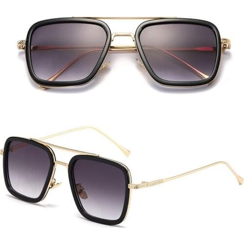 2021 New Fashion Metal Sunglasses Women Brand Designer Square Sun Glasses Men Vintage Color Lens Eyewear Ladies Travel Oculos