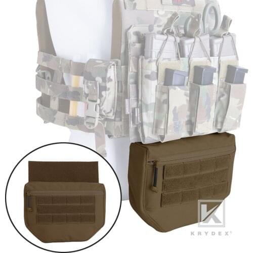 KRYDEX Tactical Drop Dump Pouch Fanny Pack Tool Organizer Bag Front Pocket For Plate Carrier JPC AVS CPC APC RRV Tactical Vest