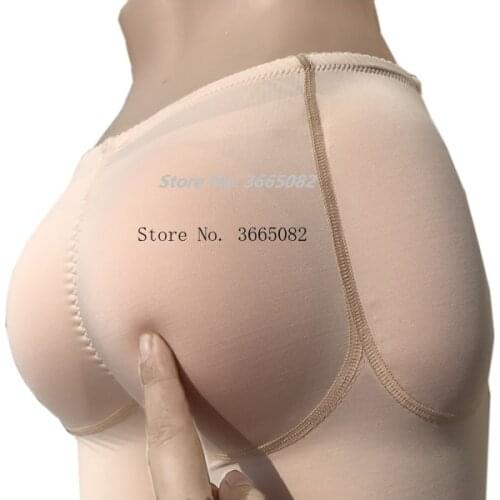 Hip Sponge Pads Enhancer Fake Buttocks Padded Panties Hip Push Up Crossdresser Panty With 4 Pockets Butt Inserts Crossdresser